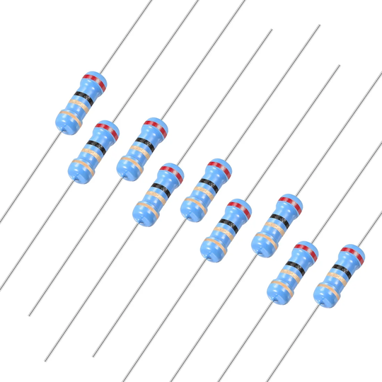 1/2 Watt 2M Ohm Carbon Film Resistors 5% Tolerances 20pcs - Muti-Color