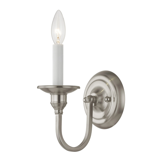 Livex Lighting Cranford 1 Light Brushed Nickel Wall Sconce - Brushed nickel