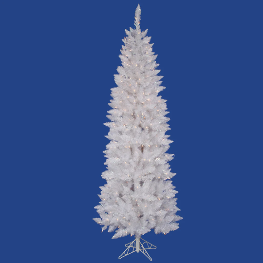 9-foot x 40-inch Sparkle White Pencil Tree Dura-Lit Tree with 500 Clear Lights