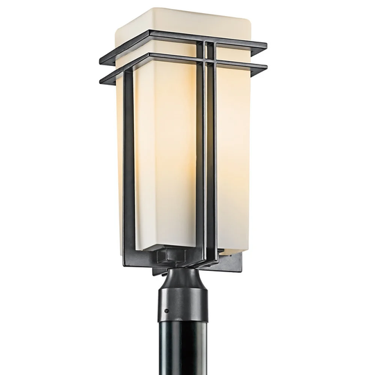 Kichler Lighting Tremillo Collection 1-light Black Outdoor Post Lantern