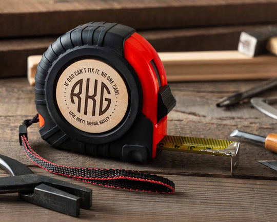 Custom Engraved Tape Measure | Gifts For Dad Personalized Measuring Ruler Grandpa Valentines Day Gift Men Husband