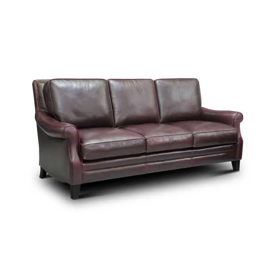 Adriana Top Grain Leather Traditional Sofa