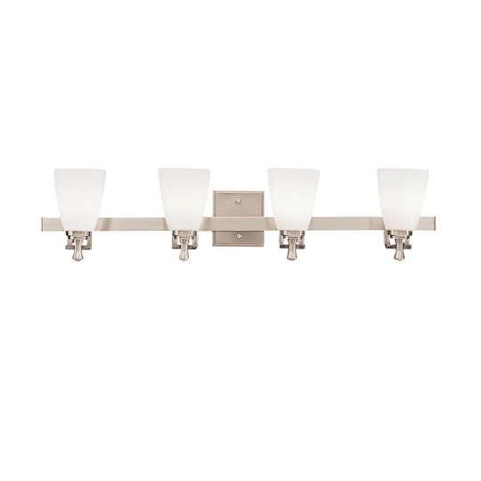 Kichler Lighting Uptown Collection 4-light Brushed Nickel Bath/Vanity Light