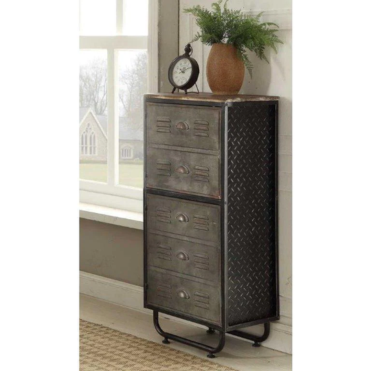 Carbon Loft Engelbart Industrial 2-door 2-shelf Metal and Wood Bookcase