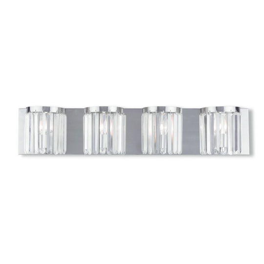 Livex Lighting Ashton Brushed Nickel 4-light Bath Vanity - Brushed nickel
