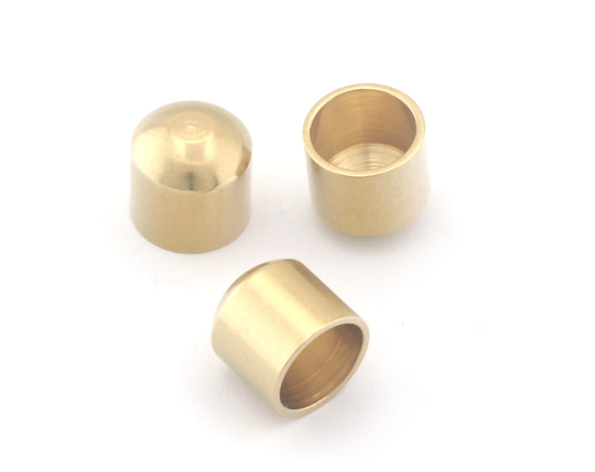 Tassel Leather Cord End Crimp Caps Beads Tip Cap For Diy Pencil 9x9mm 7.5mm Hole Cord Tip Ends Ribbon Brass Findings Raf2 -07 Enc7