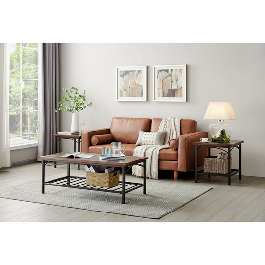 Coffee Table Set of 3pk for Living Room, including 1 coffee and 2 End Table Sets
