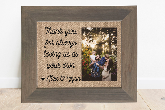 Step Dad Gift Fathers Day For Bonus From Kids Stepdad Picture Frame Personalized