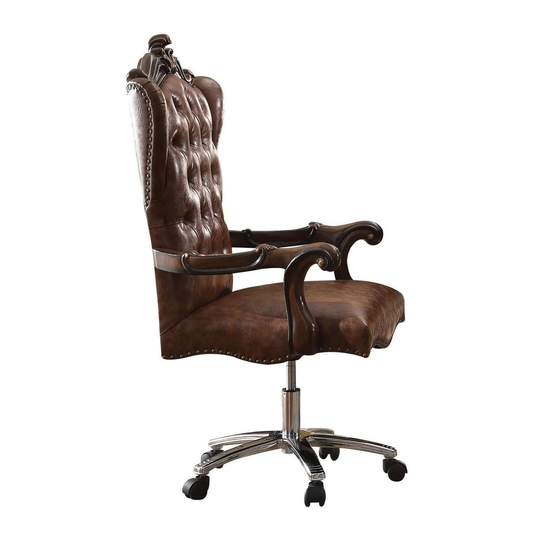 PU Executive Office Chair with Button Tufted