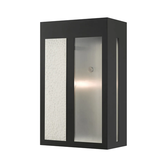 Giuseppe Lighting One Light Outdoor Wall Lantern Lafayette Black - Exact Size