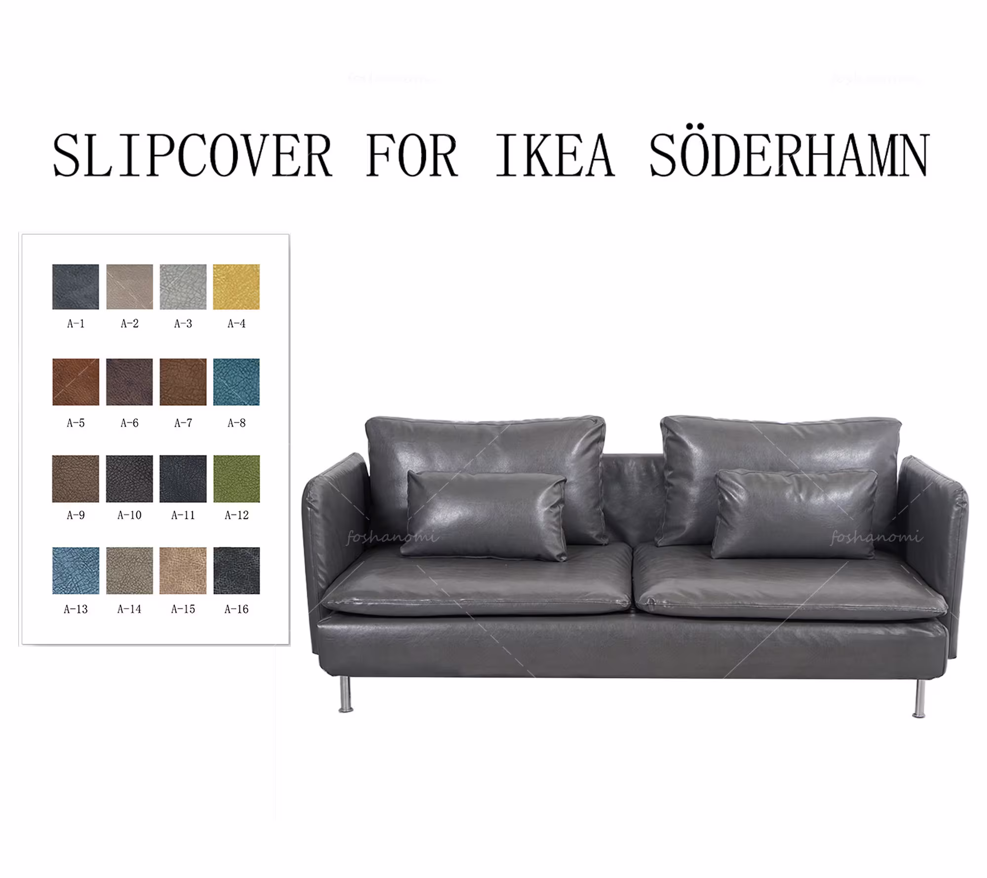 Ikea Söderhamn Sofa Covers(3 Seat Without Armrest/ With Armrest, Ikea Covers, Soderhamn Sofa Covers, Cover For Soderhamn Sofa, Sofa Cover