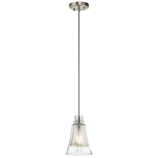 Kichler Lighting Evie Collection 1-light Brushed Nickel Mini Pendant