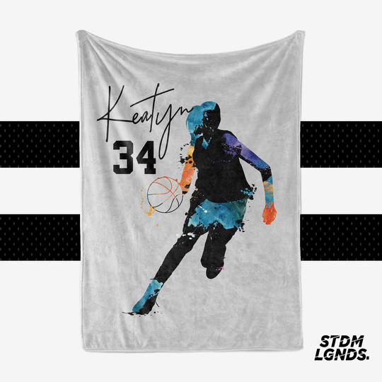 Basketball Female Personalized. Anyname . Any #, 3 Sizes Available, 30"x40", 50"x60" & 60"x 80" Send Us Your Logo Stdmlgnds@gmail.com