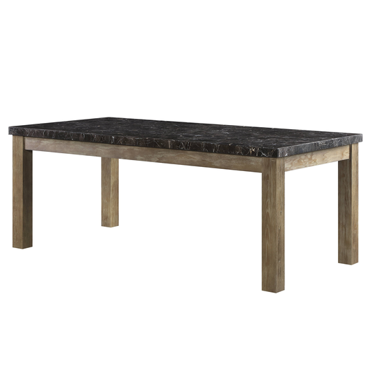 Dining Table in Marble & Oak Finish