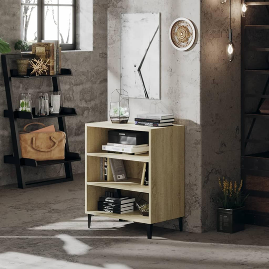Sideboard Sonoma Oak 22.4"x14"x28" Chipboard