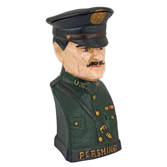 Design Toscano General John J. "Black Jack" Pershing Still Action Die-Cast Iron Bank
