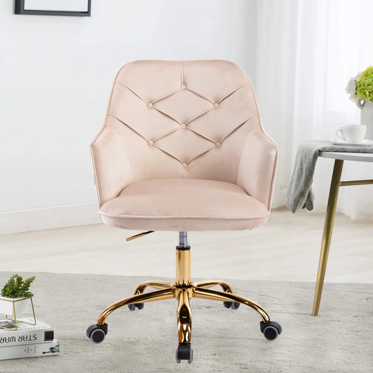 Velvet Swivel Shell Chair Office chair