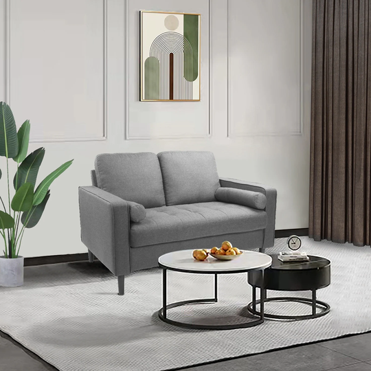 Velvetet Upholstered Sofa Pillow Back Tufted Couches with Removable Cushions