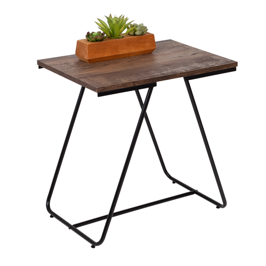 Square Side Table, Black