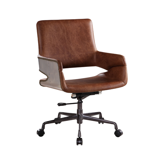 ACME Kamau Executive Office Chair with Lift in Vintage Cocoa
