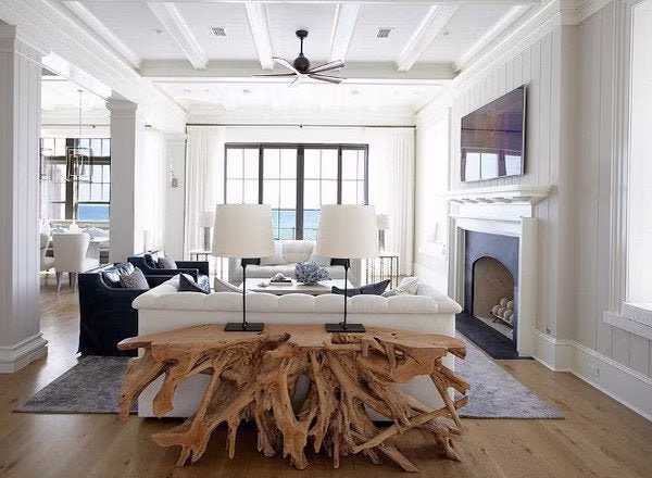 80" Teak Root Console Table - Sofa Natural