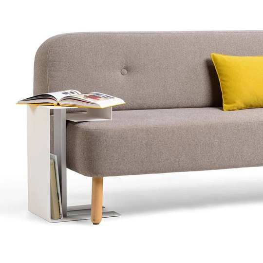 Steel Coffee Table Lin | End Table, Night Stand, Magazine Storage, Shelf For Remotes