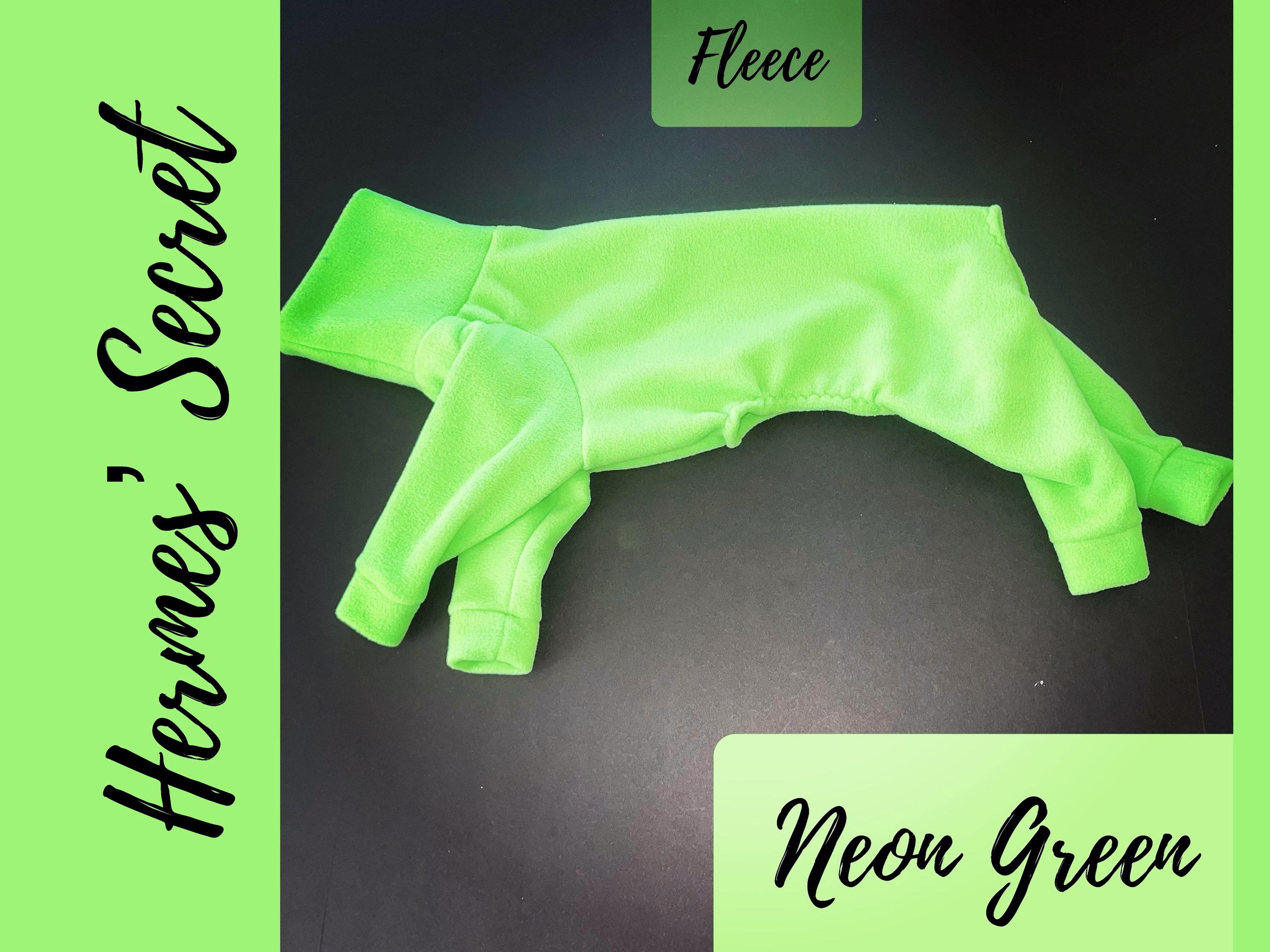 Hermes' Secret Neon Green Fleece Jammies