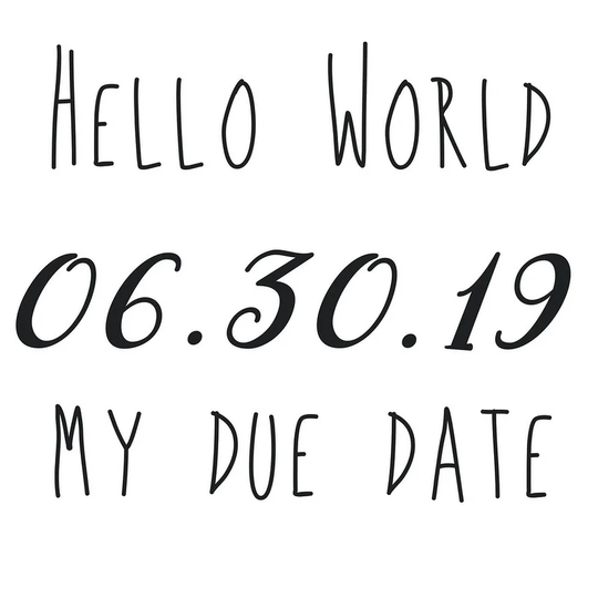 Due Date Wall Quote