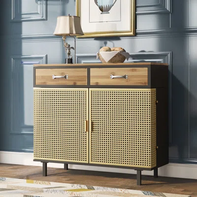 Buffet Sideboard Cabinet, 2 Doors Storage Cabinet With 2 Drawers