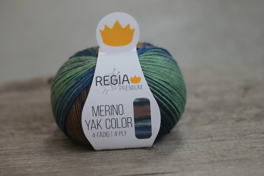 Regia Premium Merino Yak Color Schachenmayr 4Ply 100G Sock Wool With Yak & Polyamid Color 08509 Meadow Gradient