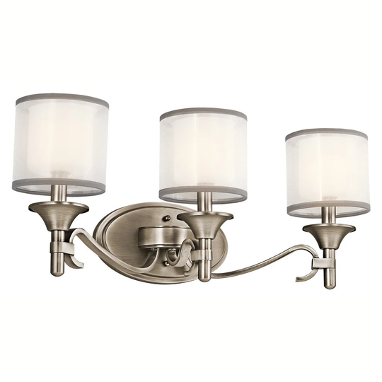 Kichler Lighting Tully Collection 3-light Antique Pewter Bath/Vanity Light