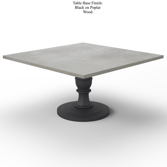 Providence Square Zinc Top Dining Table - Custom Farmhouse Table, Farm Rustic Barn Modern
