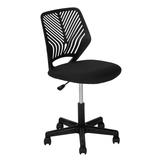 Office Chair, Adjustable Height, Swivel, Ergonomic, Computer Desk, Work, Juvenile, Metal, Fabric, Contemporary