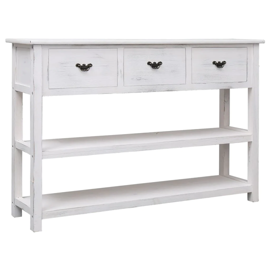 vidaXL Sideboard Antique White 45.3"x11.8"x29.9" Wood