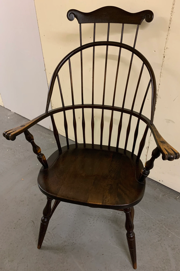 Vintage Mass Nichols Stone American Comb Back Windsor Arm Chair 29W21D17H44H Shipping Is Not Free