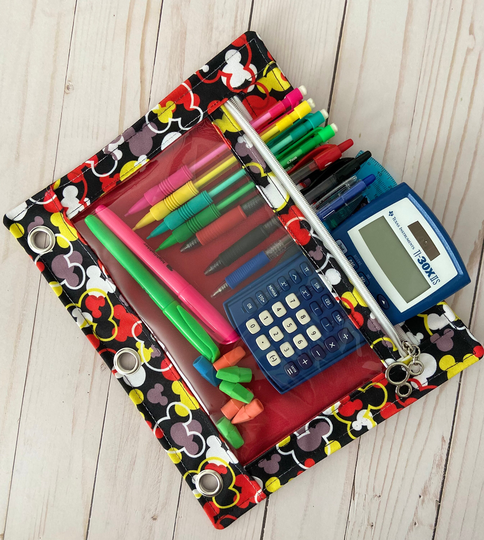 Custom 3 Ring Binder Pencil Pouch/ Bag