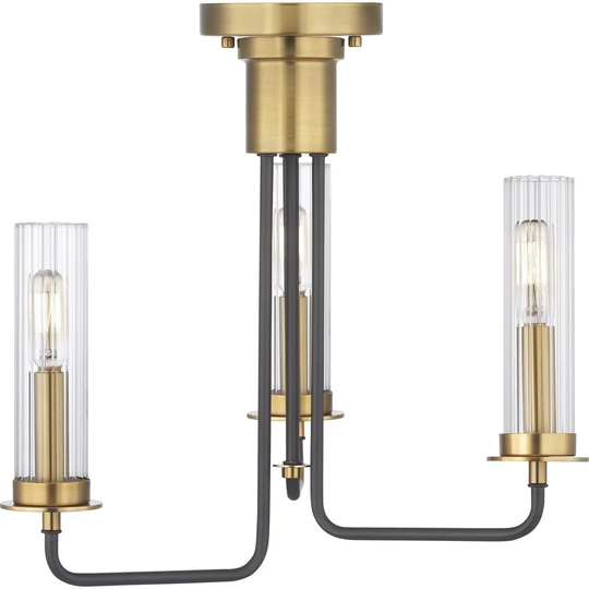 Rainey Collection Three-Light. Semi-Flush Convertible - N/A