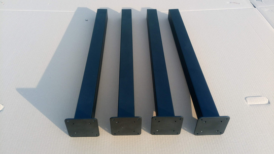Metal Table Legs | Single Square Corner Coffee N126