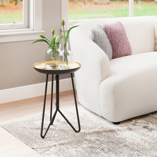 Bora Bora Accent Table Gold & Black