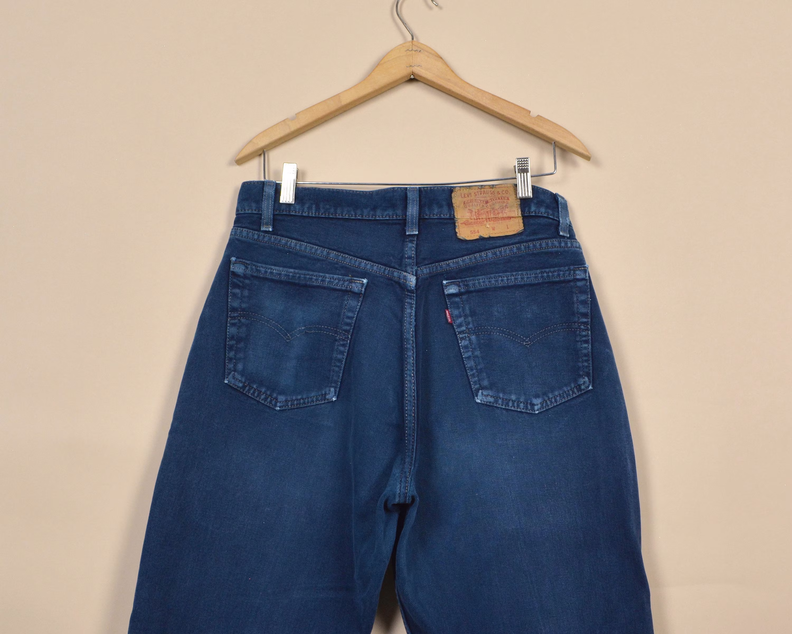 Levi's 554 Size 32 Vintage Denim Dyed Jeans