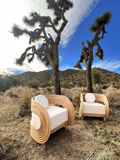 Modern Rattan Chair-The Barcelona - Just Landed Last Few