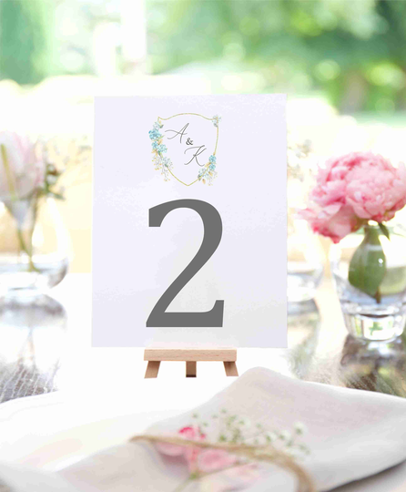 Dainty Crest Table Numbers, Wedding Cards, Cape Cod Wedding, Printed, Custom Decor, Nautical Printed #, Beach