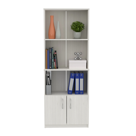 Inval 3-Shelf Bookcase with Cabinet