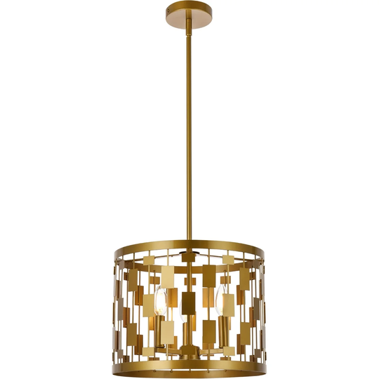 Levante 3 lights pendant in brass - One Size