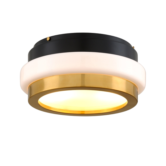 Beckenham by Martyn Lawrence Bullard 2-Light Flush Mount with Opal White Shade