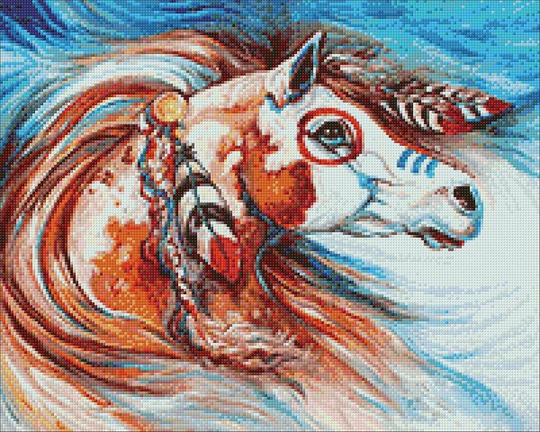 Horse Diamond Painting Set By Crafting Spark. Cs2563 Forest Landscape Art Kit. Marcia Baldwin Kit