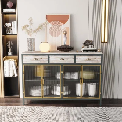 Rossa 47.64" Wide 3 Drawer Sideboard