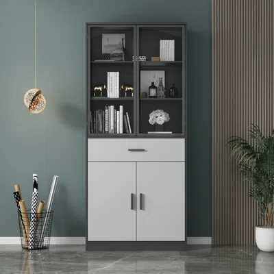 Aoun 70.9 Freestanding Storage Cabinets With Adjustable Shelves For Kitchen,Living Room