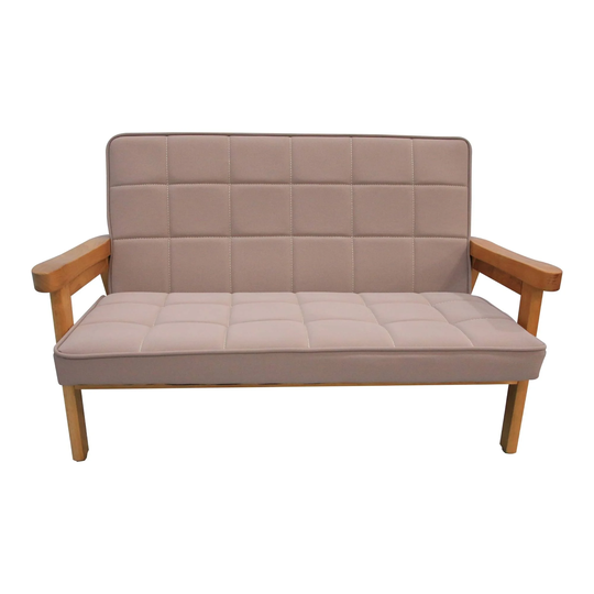 Safety and Comfort Children Leisure Sofa with Wood Armrest