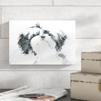 Flora Sitting Pretty by Avery Tillmon - Drawing Print on Canvas